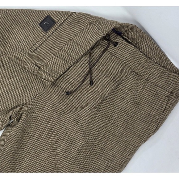 Ralph Lauren Purple Label Arsenia Tick-Weave‎ Tweed Jogger Pants Womens 12 NWOT